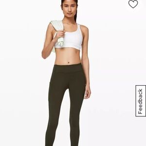 Lululemon speed up tight GREEN Sz 4/28